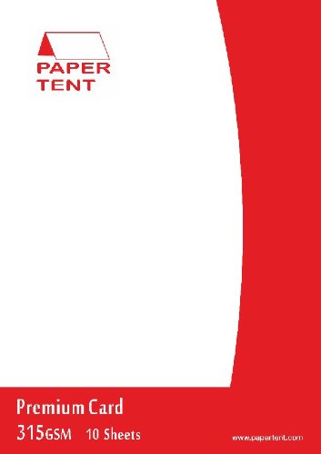 Papertent A4 Premium Smooth Card 315gsm 10 Sheets per Pack - White