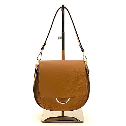 Sac à bandoulière crossbody en cuir véritable italien pour femme
