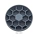5.9 in Honeycomb Slow Feeder Bowl for Cats and Dogs, Gray-Blue, Silicone, Supports Digestion, Encourages Foraging