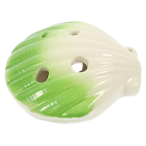 EPIGEIST 6穴セラミックオカリナ 初心者向けポータブル楽器 耐久性のある貝殻型デザイン 室内屋外装飾用 音色豊かな練習用管楽器