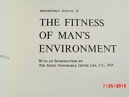 Hardcover The Fitness of Man's Environment Book