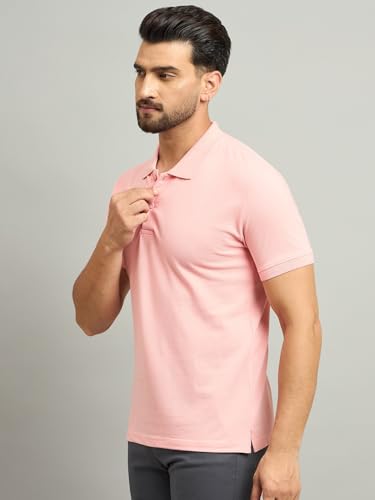 Image of Men's Half Sleeve Solid Cotton Polo T-Shirt | Premium Soft Fabric