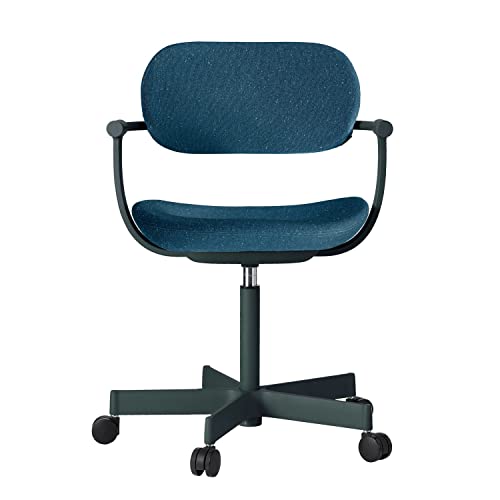 イトーキ オフィスチエア デスクチェア バーテブラ03 5本脚タイプ ダックブルー 【ベースカラー:ダークグリーン (G1)】 KG-825CD-G1B4
