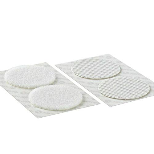 Industrial Strength Velcro Dots Coins Circles in Black and White (White, 5 works)