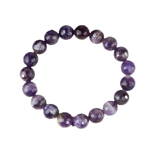 Bracelet d'améthyste naturel 10 mm et bracelet en pierre en cristal