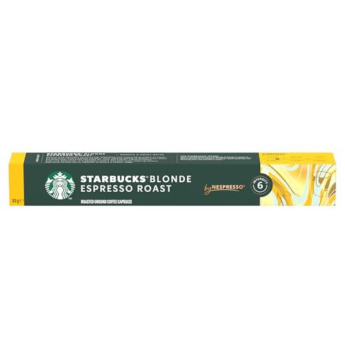Image of STARBUCKS Blonde Espresso Roast Nespresso Capsules, 10 Capsules