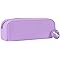 APLI 18416 - Estuche multiusos de silicona Nordik Collection - VIOLETA - Estuche escolar de 185 x 75 x 55 mm
