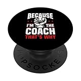 Photo Gallery because i m the coach that s why funny sports say popsockets popgrip adesivo Photo Gallery because i m the coach that s why funny sports say popsockets popgrip adesivo
