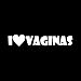 Stickers pour voiture 16.2cm * 2.8cm Intéressant J'adore Vaginas Autocollant de voiture Decal Noir Argent Vinyl Accessoires stickers pour voiture (Color Name : Silver)