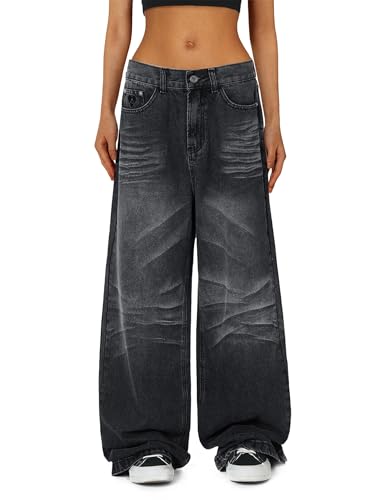 Aelfric Eden Vintage Folds Jeans Wide Leg Y2K Baggy Jean High Waist Casual Streetwear Pants