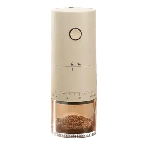 MQODLFP - Molinillo de café eléctrico recargable USB portátil, 38 ajustes, mini cafetera ideal para uso doméstico.