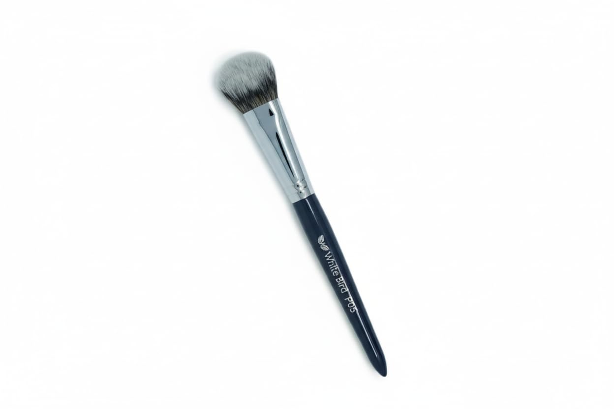 WHITE BIRD || Makeup Brush P05 Angled Contour Brush for Sculpting Cheeks Jawline Nose-image-39