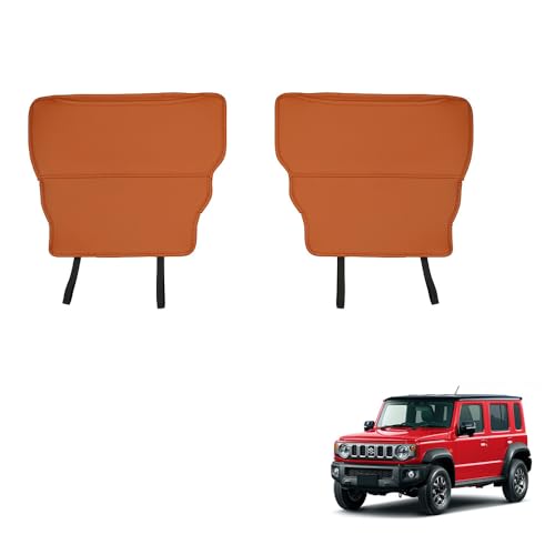 「ティエスオ」 スズキ ジムニーノマド JC04系 専用 シートバックキックガード カバー プロテクター 内装 外装 パーツ アクセサリー カスタム2P ブラウン JN003