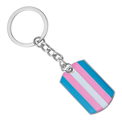 Pride LGBTQI+ Flagge, Hundemarke, Schlüsselanhänger, Transgender, One size