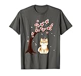 Shiba Inu Dog Japanese Cherry Blossom Sakura Flower T-Shirt