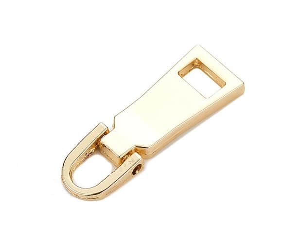 1 Pc Zipper Pull Replacement, Metal Zipper Puller Zip Slider Extender Sewing Supplies Handle Mend Fixer for Suitcase Luggage Backpack Jacket Boots (M)