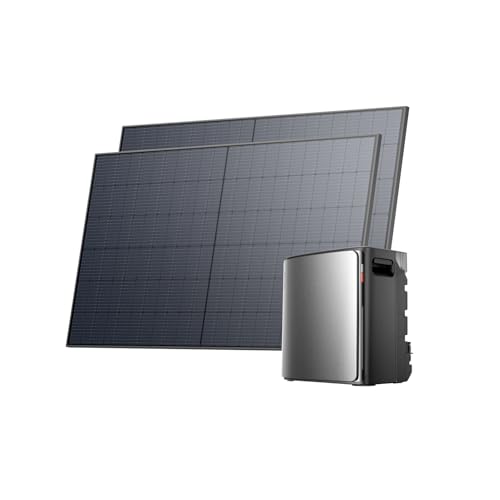 EF EcoFlow Stream Ultra X batería de 3,84 kWh para Kit Solar con 2 Paneles solares de 500 W, Entrada Solar de 2800 W (4 MPPT), Dos Puertos de CA de 2300 W, Control Inteligente con IA, Plug and Play