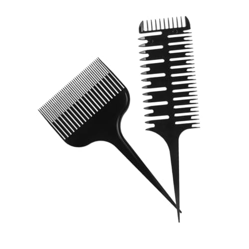 CTIRCHIU 2 pezzi Pettini Professionali per Capelli Set con Doppia Funzione Pettine Coda per Schiariture e Styling Preciso per Parrucchieri e Uso Domestico Strumento Multifunzionale per