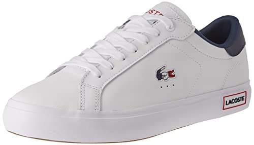 Lacoste POWERCOURT TRI22 1 SMA, Zapatillas Hombre, Wht/Nvy/Red, 42 EU