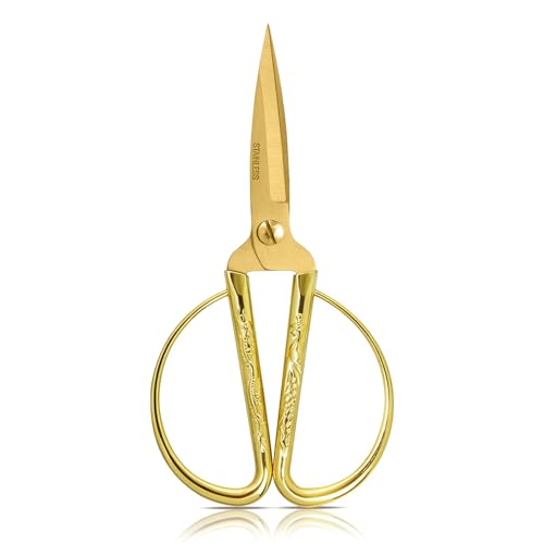 Gold Scissors, Ribbon Cutting Scissors for Grand Opening Ceremonies, Special Events Inaugurations and Ceremonies, Right/Left Handed 7.48
