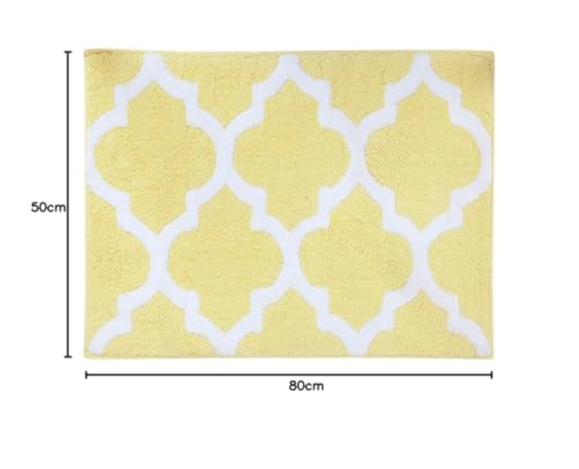 Dual Design Reversible Bath Mat, Super Absorbent Polyester