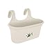 Produktbild Elho Green Basics Easy Hanger Large - Übertopf - Baumwoll Weiss - Draußen & Balkon - L 36.2 x W 26.2 x H 25.7 cm