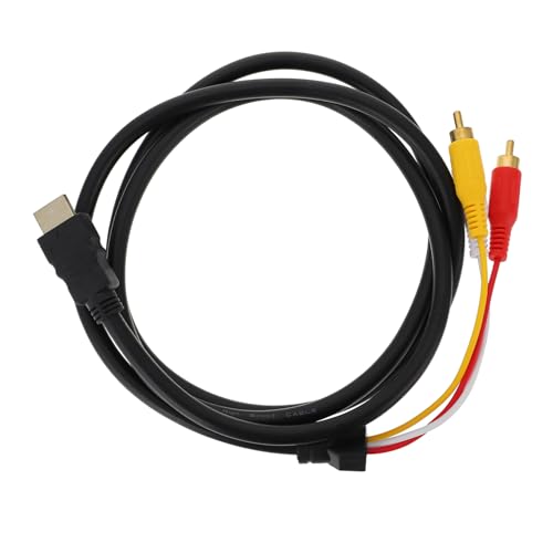Angoily to Video Conversion Cable for Tv Projector and DVD High-Definition Connecting Cable for Audio and Video Transmission Feet