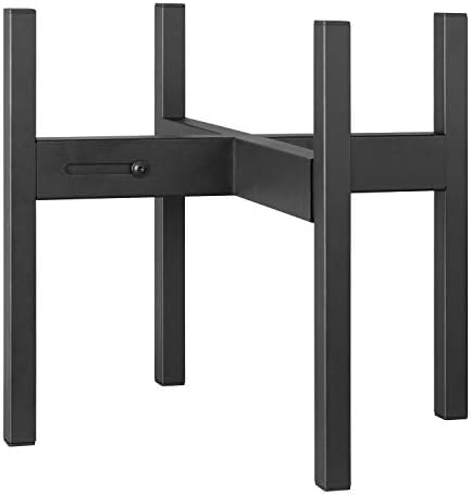 FaithLand Plant Stand, Adjustable Size Fits 12 13 14 15 16 Inches Large Plant Pot, Metal Planter Stand, Mid Century Expandable Plant Holder Indoor Outdoor, Adjustable Width: 12”-16.1” - Easy Assembly