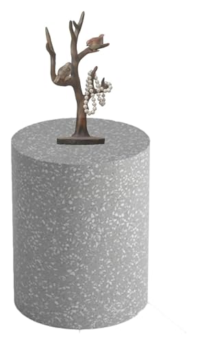 JINMLBO Mannequin Display Pedestal Stands, Round Plinths Pillars Risers for Shoe Bags, Heightening Home Boutiques Party Event Decor Platform Base Stands(50x50x20cm)