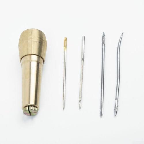 Alêne de couture pour toile et cuir avec quatre aiguilles interchangeables