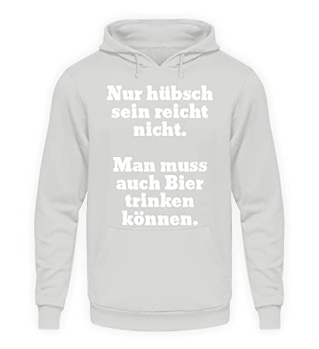 Sweat bière original taille XXL gris avec capuche pour homme et femme passionnés de zythologie