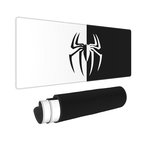Keebik Spider Mouse Pad Gaming Large Extended Computer Mouse Mat Keyboard Full Desk Mousepad for Gaming, Office, Home 11.8x23.6 Inches