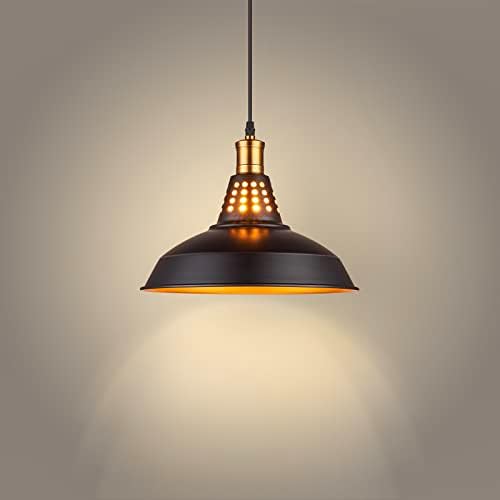 Pendant Lights, Industrial Pendant Light, Kitchen Pendant Light, Farmhouse Pendant Light, Pendant Lights Kitchen Island, Black Pendant Light, Black and Gold Pendant Light, Pendant Lighting, One Pack