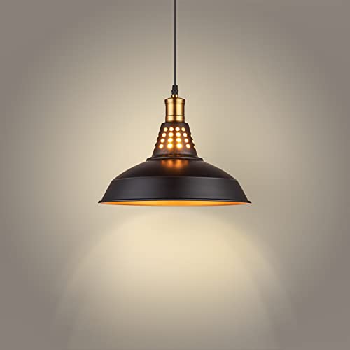 Pendant Lights, Industrial Pendant Light, Kitchen Pendant Light, Farmhouse Pendant Light, Pendant Lights Kitchen Island, Black Pendant Light, Black And Gold Pendant Light, Pendant Lighting, One Pack #TOP21