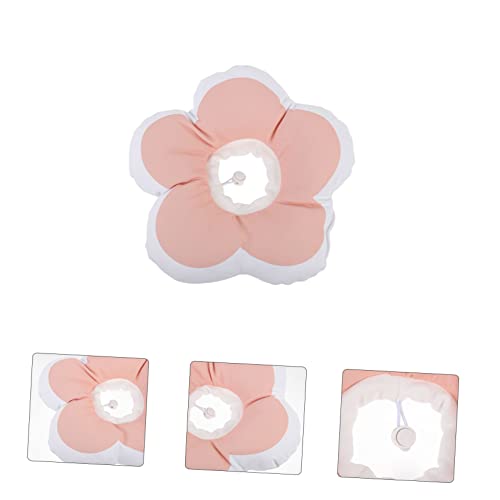 Collar de gato para evitar rascado postoperatorio, cuello protector de flor rosa 8