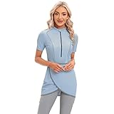 IBTOM CASTLE Burkini Mujer Musulmana Musulmana Traje de Baño Mujer Modest Traje de Baño Mujer de Manga Corta Traje de Baño Hijab Cuerpo Completo Traje de Surf Traje de Surf Ropa de Playa Conjunto de 3