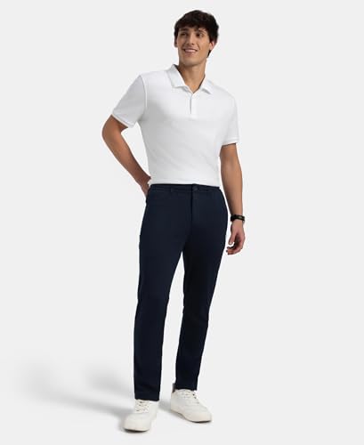 Image of Jockey IM06 Men Super Combed Cotton Rich Elastane Stretch Slim Fit All Day Pants with Pockets