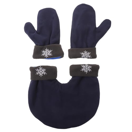 Guantes de invierno para paseos en pareja mitones cálidos rojos de lana acrílica urbana