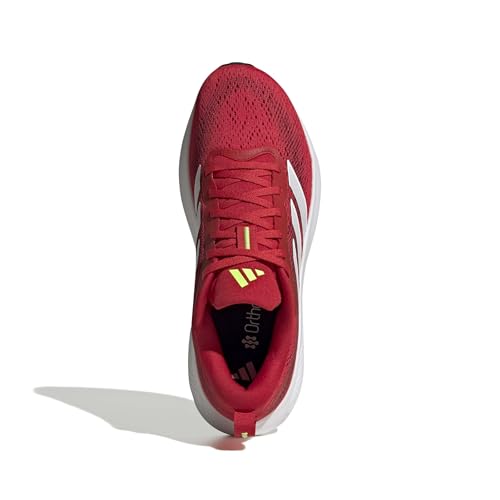 adidas Men's Response Pace Running, Better Scarlet/Lucid Lemon/Maroon, 12.5 — view 2