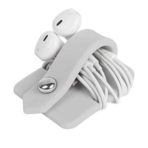ELFRhino Cord Organizer Earbuds Holder Earphone Wrap Earphones Organizer Headset Headphone Earphone Wrap Winder Cord Manager Cable Winder Gray by ELFRhino - Image 5