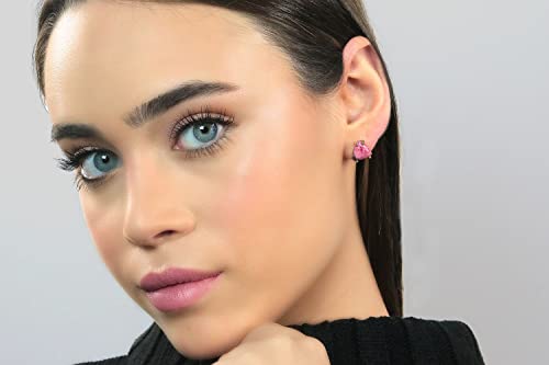 Boucles d'Oreilles Cristal de Rhodonite d'Exception Doré - 5