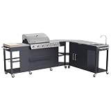 Happy Garden Cocina esquinera Exterior Texas 4+1 Quemadores 17,2 kW