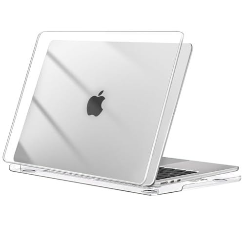 Image of Meyaar Case Compatible for New MacBook Air 13.6 inch M4 A3240 M3 A3113 M2 A2681 with Touch ID,2025 2024 2022 Release,M2 M3 M4 Air 13'' Laptop Protective Plastic Hard Shell (Crystal Clear)