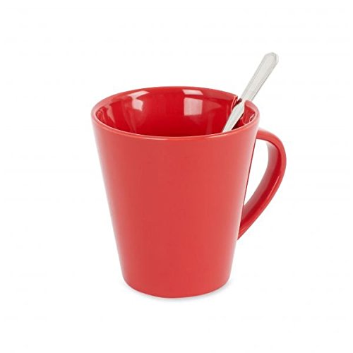 Cofix - Cup & Teelöffel rote Keramik