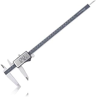 Clockwise Tools DCLR-1205 Electronic Digital Caliper Inch/Metric/Fractions Conversion IP54 Protection 0-12 Inch/300mm Stainless