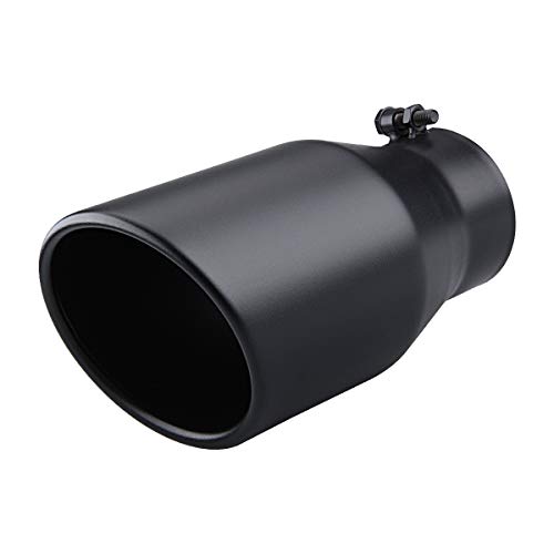 LCGP 4" inlet Diesle Exhaust Tip, 6" outlet, 12" Long Truck Tailtip, Rolled Angel Design, Polished Finished by LCGP - Used condition - US$26.05