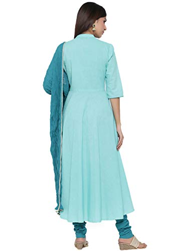 Image of Jaipur Kurti Women's Cotton Anarkali Salwar Suit Set