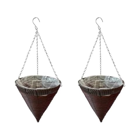 KIUBARCI 12 Inch Cone Hanging Baskets Cover