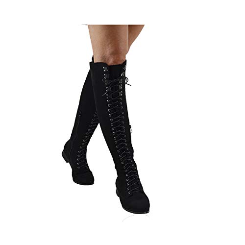 ESSEX GLAM Stivale Donna sopra al Ginocchio Stile