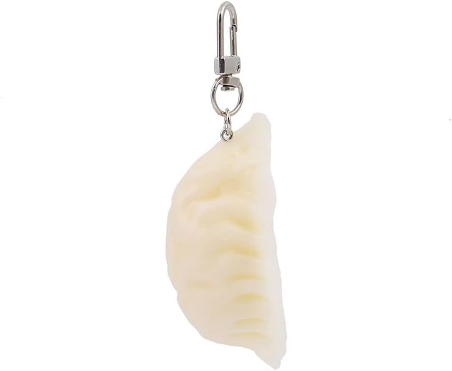 HSYHERE Men Women Creative Interesting Novelty Stylish Mini Simulated Food Orange Shrimp Keychain Key-ring Pendant image 5